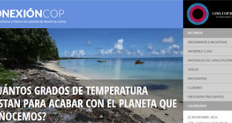 ConexionCOP, Portal Sobre Cambio Climático Ya Está Disponible