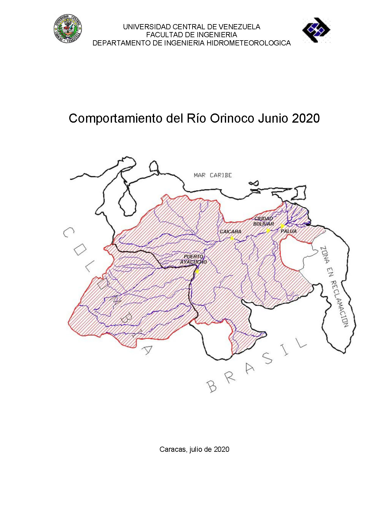 Comportamiento Del Río Orinoco Junio 2020