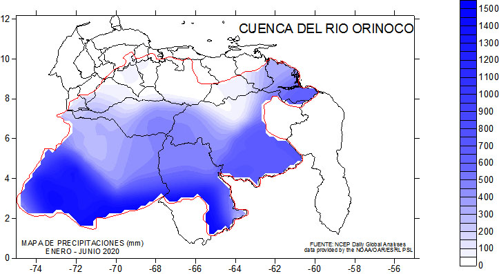 Comportamiento Y Pronostico Del Río Orinoco Julio 2020